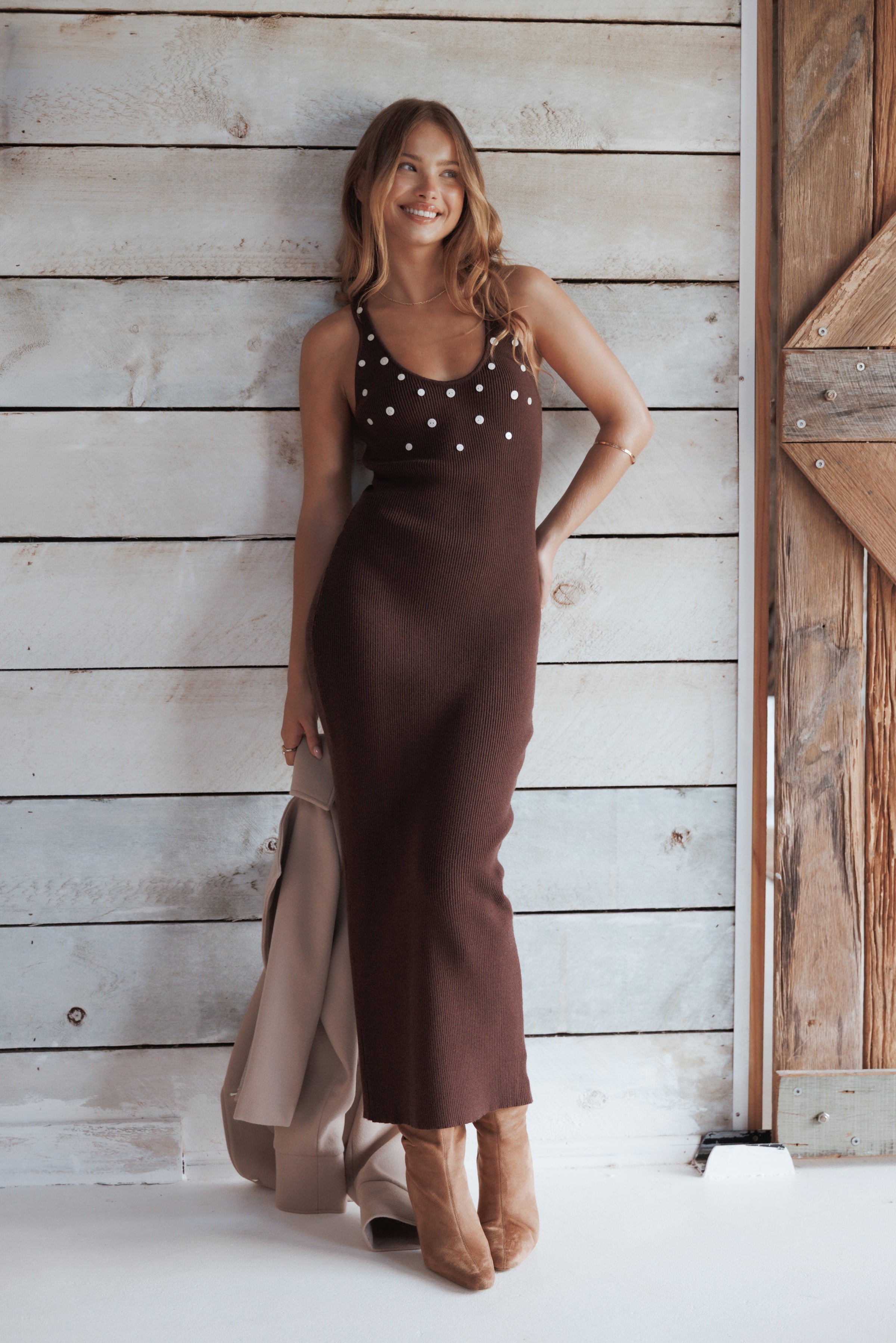 DRESSES Gabby Maxi Dress - Brown