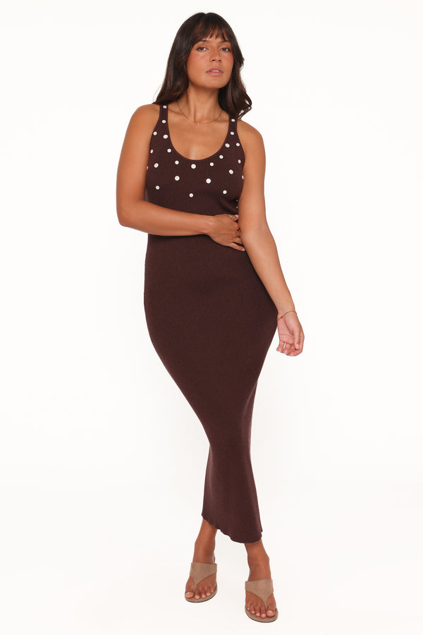 DRESSES Gabby Maxi Dress - Brown