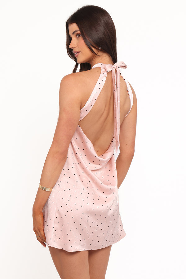 DRESSES Gabrielle Mini Dress - Pink Polka Dot