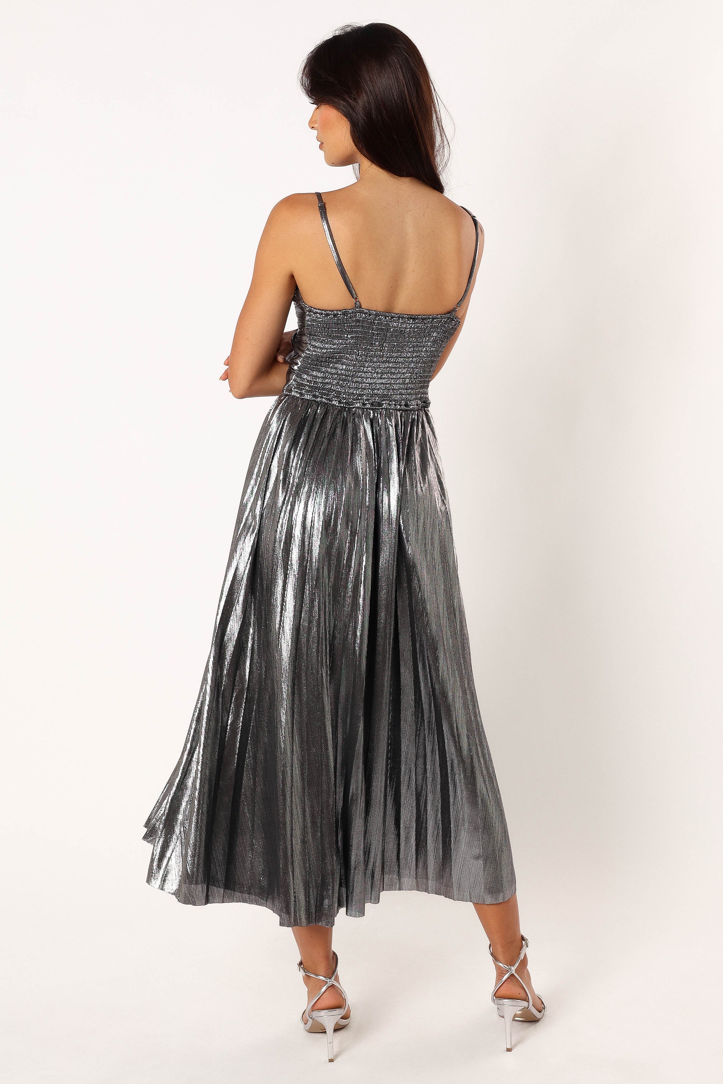 DRESSES @Gaia Maxi Dress - Silver