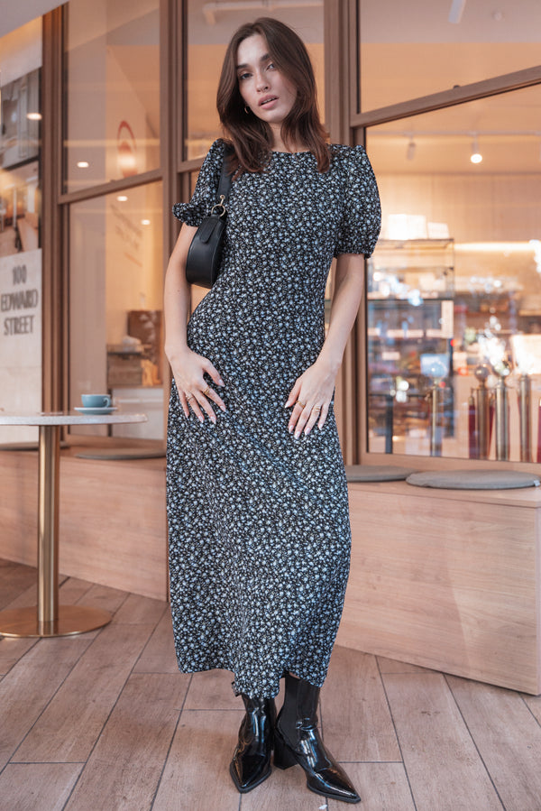 DRESSES Gemima Maxi Dress - Black Ditsy Floral
