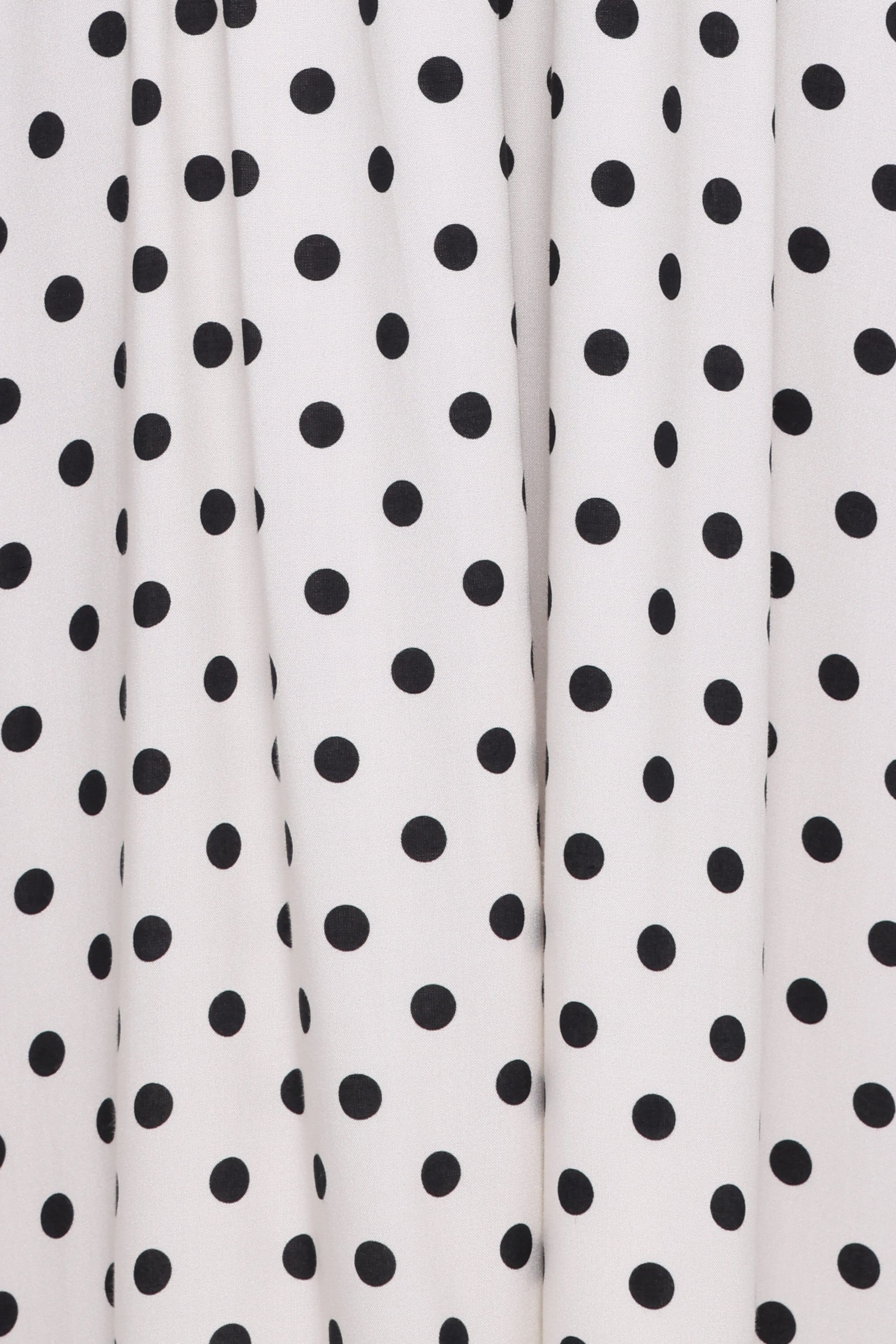 DRESSES Gemini Halterneck Maxi Dress - White Polka Dot