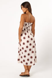DRESSES @Gene Strapless Midi Dress - Cream (Hold for Sundial)