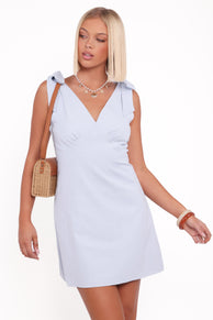 DRESSES Giada Mini Dress - Pale Blue