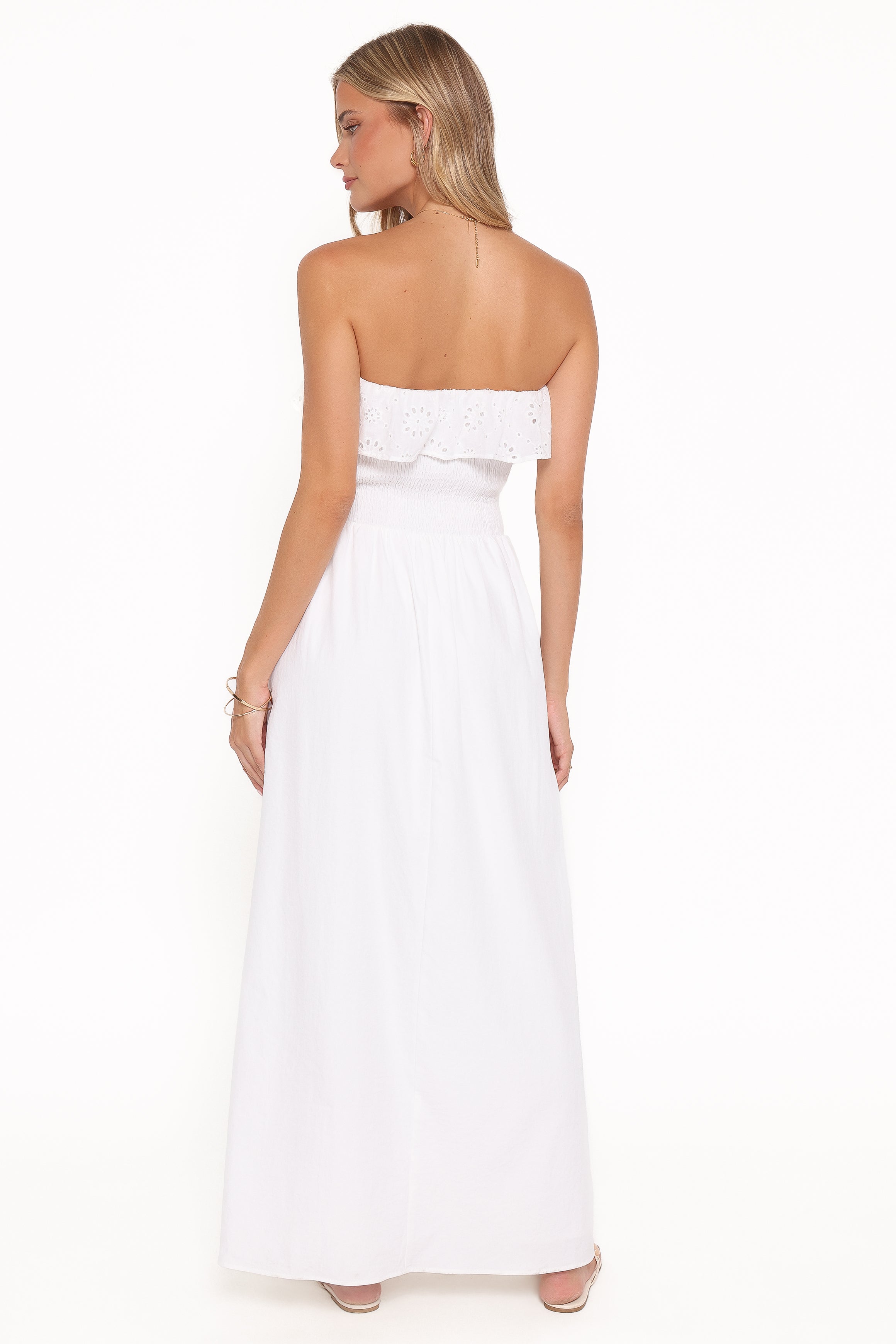 DRESSES Gilbert Strapless Maxi Dress - White