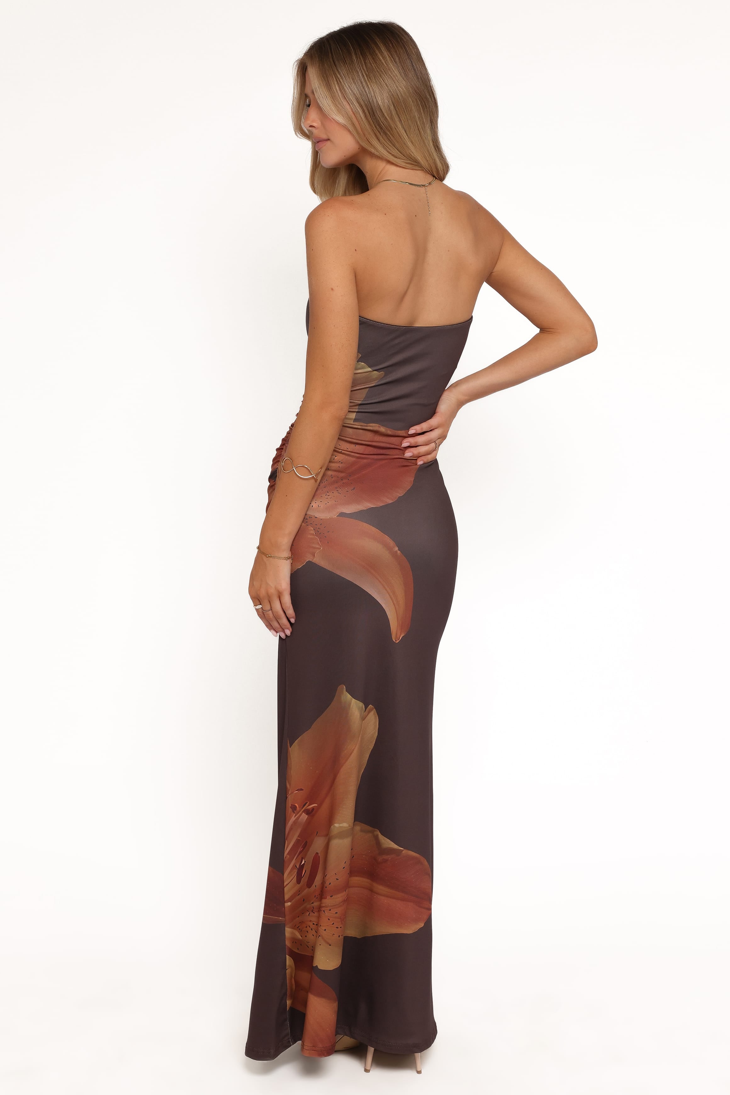 DRESSES Ginny Strapless Maxi Dress - Brown