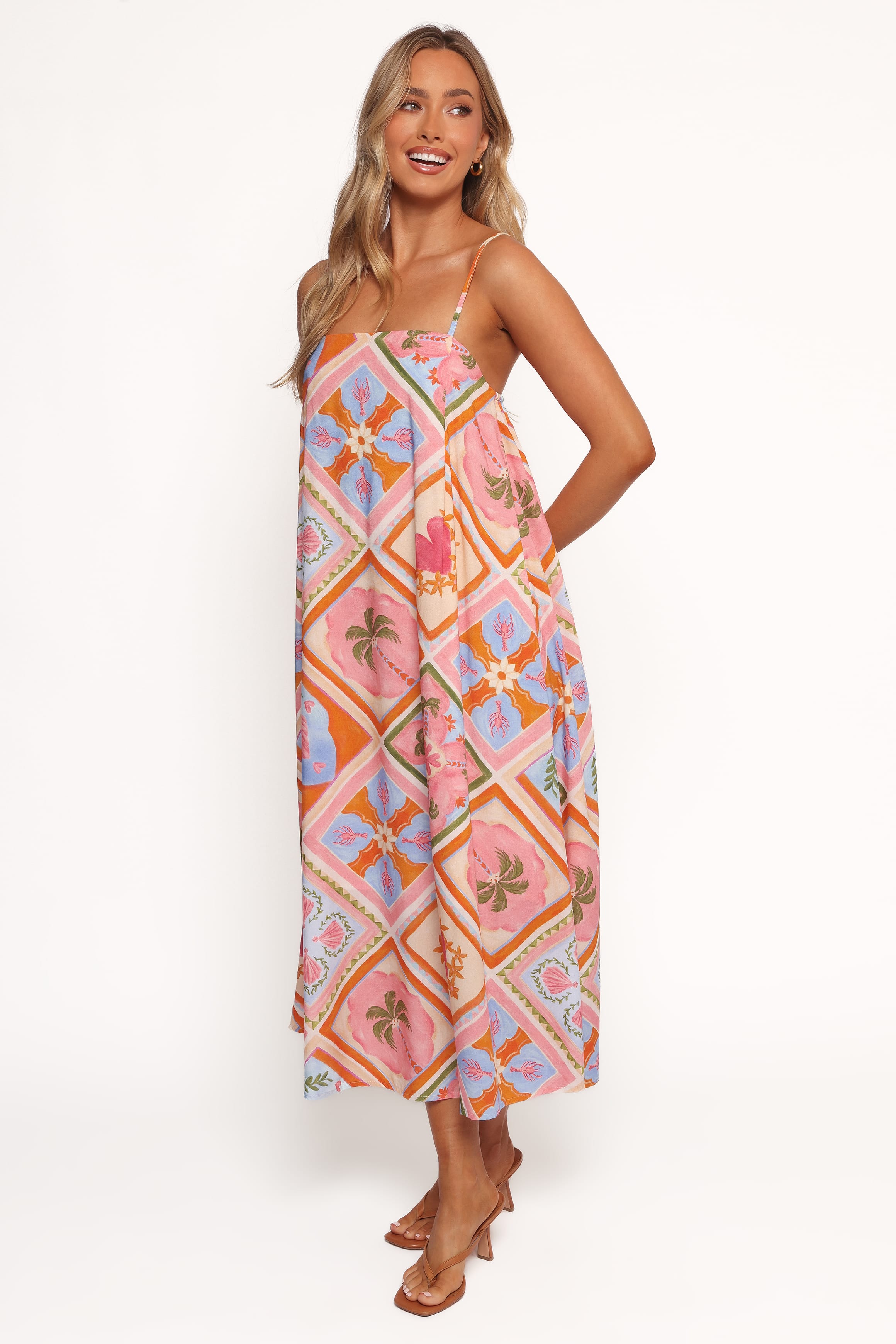 DRESSES Gisela Midi Dress - Multi Tile