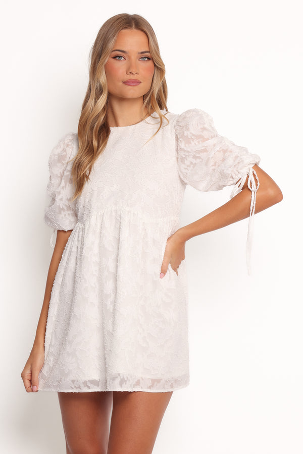 DRESSES Giselle Mini Dress - White Floral
