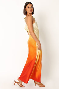 DRESSES @Glow One Shoulder Midi Dress - Sunset
