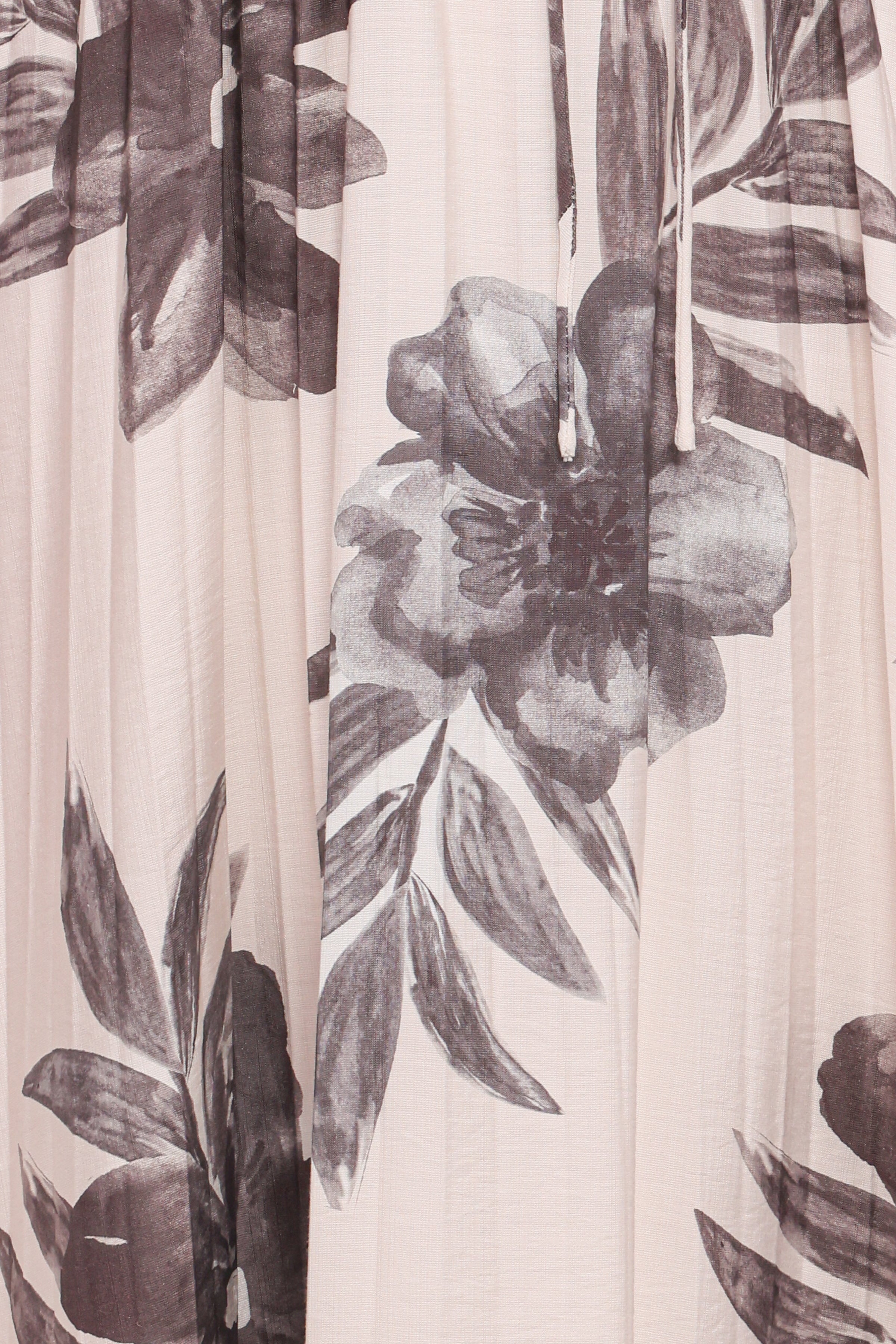 DRESSES Grainne Long Sleeve Midi Dress - Black/White Floral