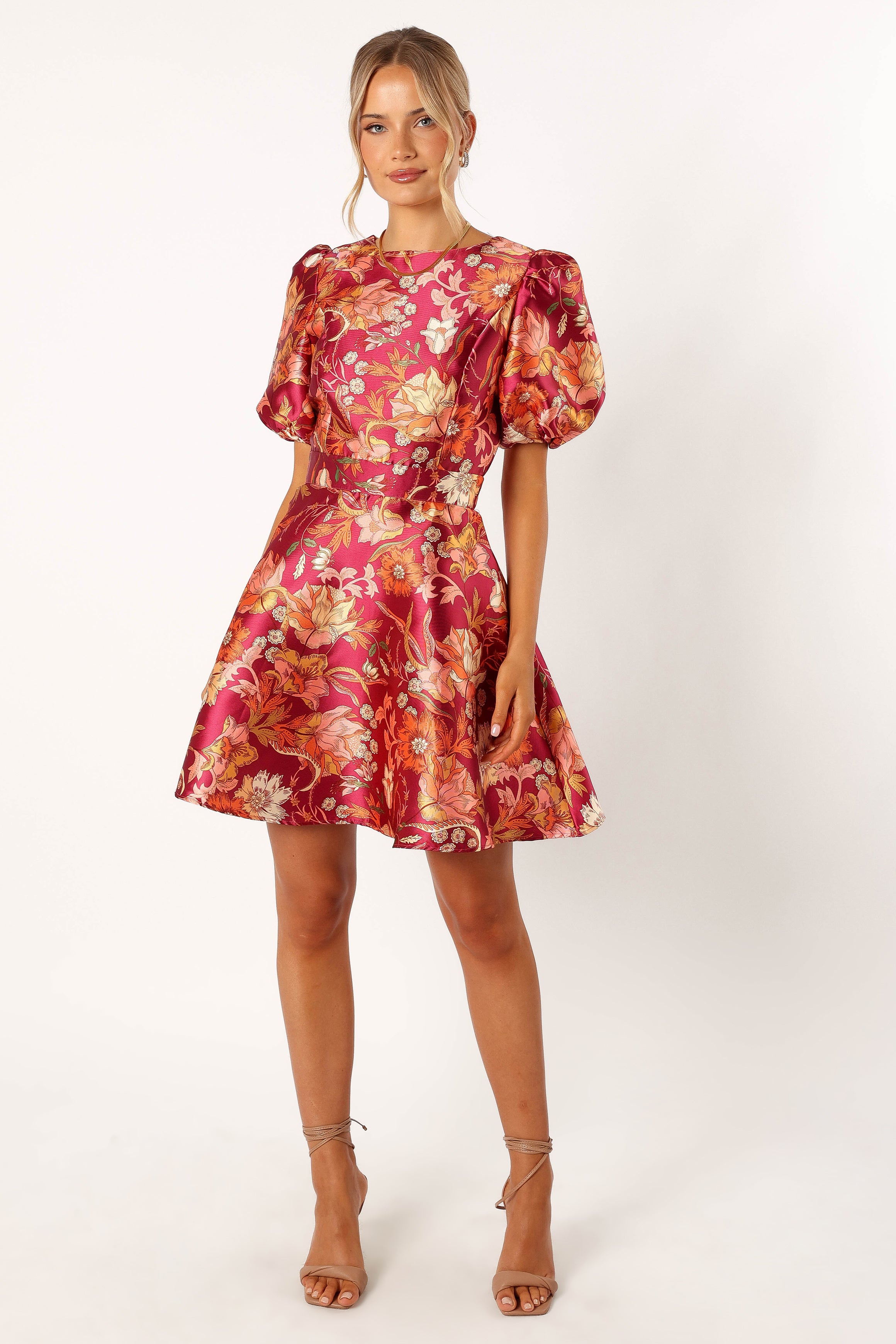 DRESSES @Grea Long Sleeve Mini Dress - Ruby Floral