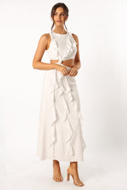 DRESSES @Grea Midi Dress - White