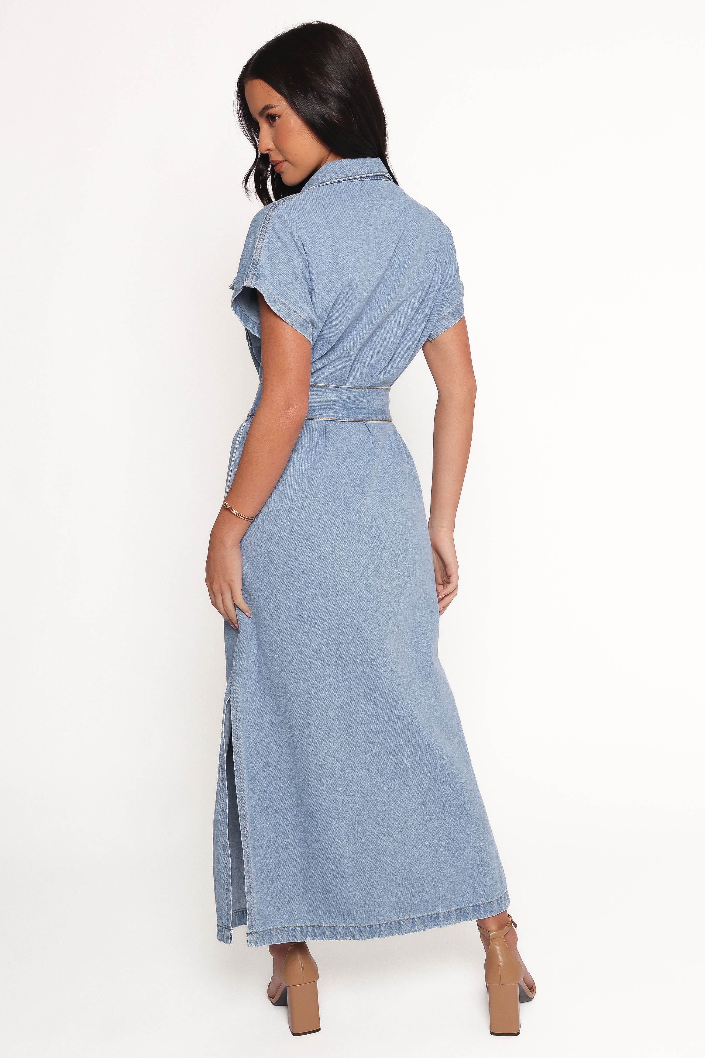 DRESSES Griffin Shirt Maxi Dress - Denim