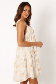 DRESSES @Guava Mini Dress - White Print
