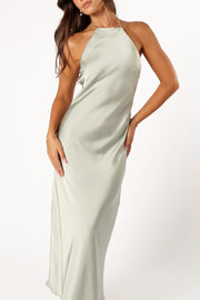 DRESSES @Hadley Halterneck Maxi Dress - Sage (Hold for Modern Romance)