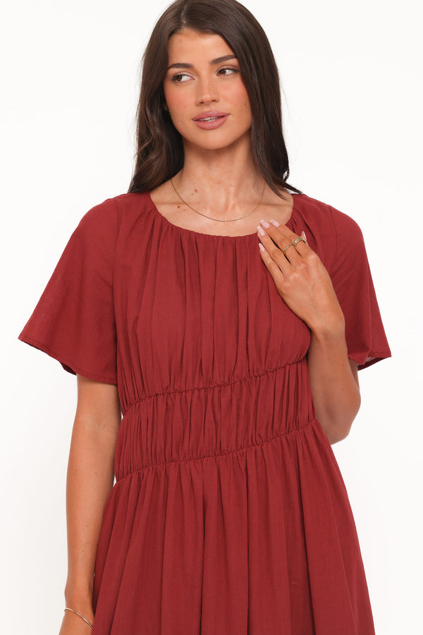 DRESSES Harlen Maxi Dress - Deep Red