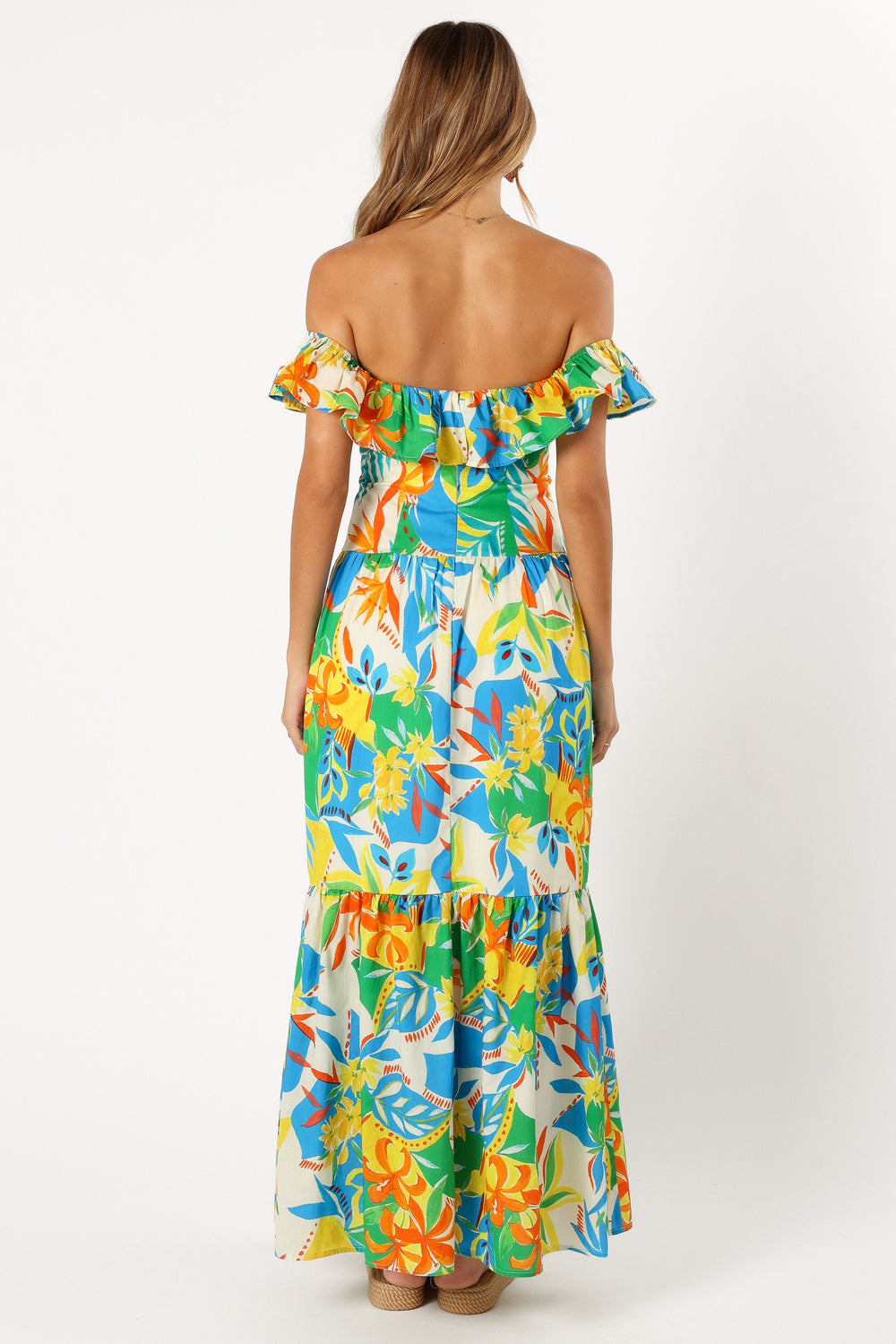 DRESSES Harriet Off Shoulder Maxi Dress - Malta Print