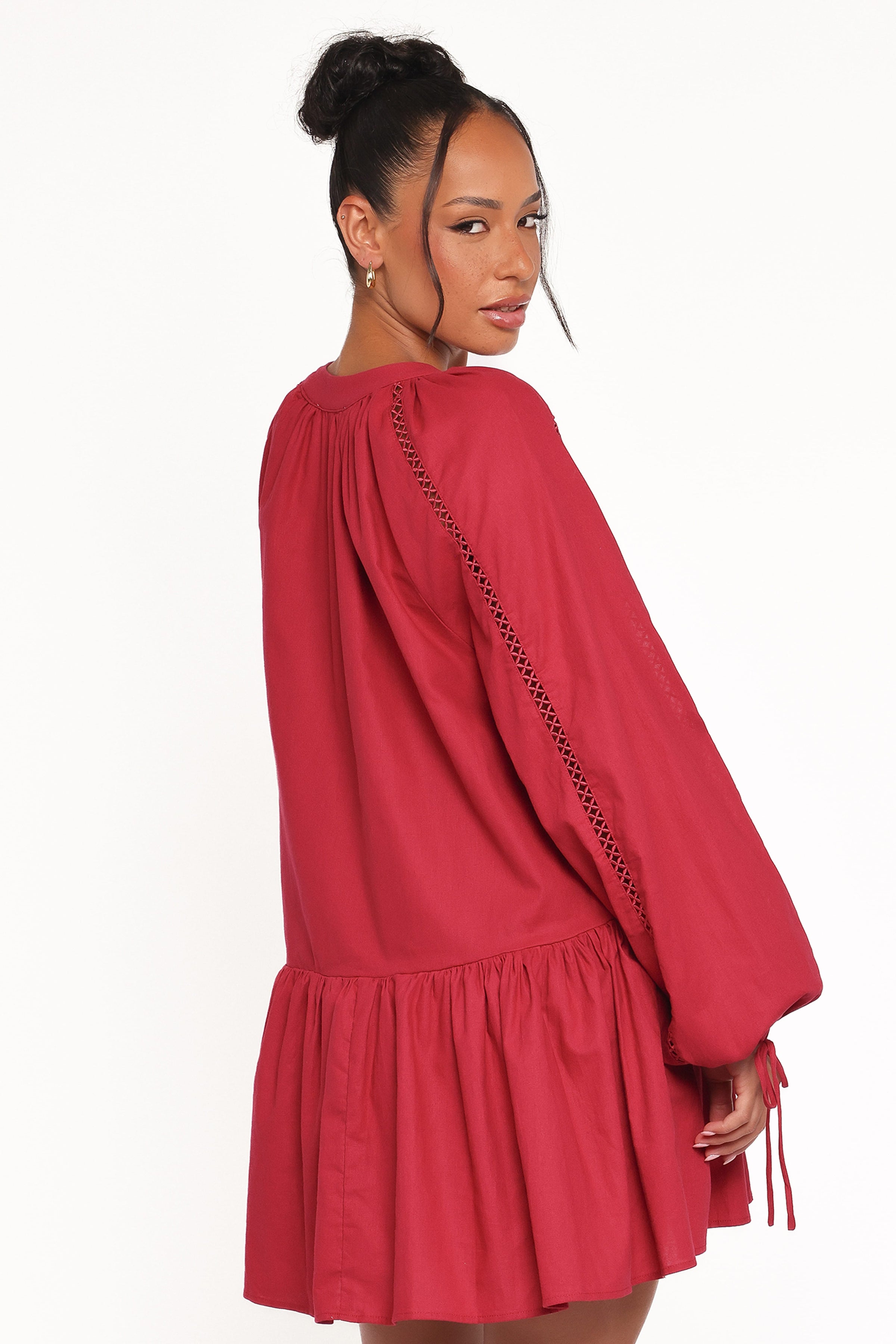 DRESSES Hart Long Sleeve Mini Dress - Wine