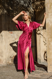 DRESSES Hathaway Midi Dress - Berry