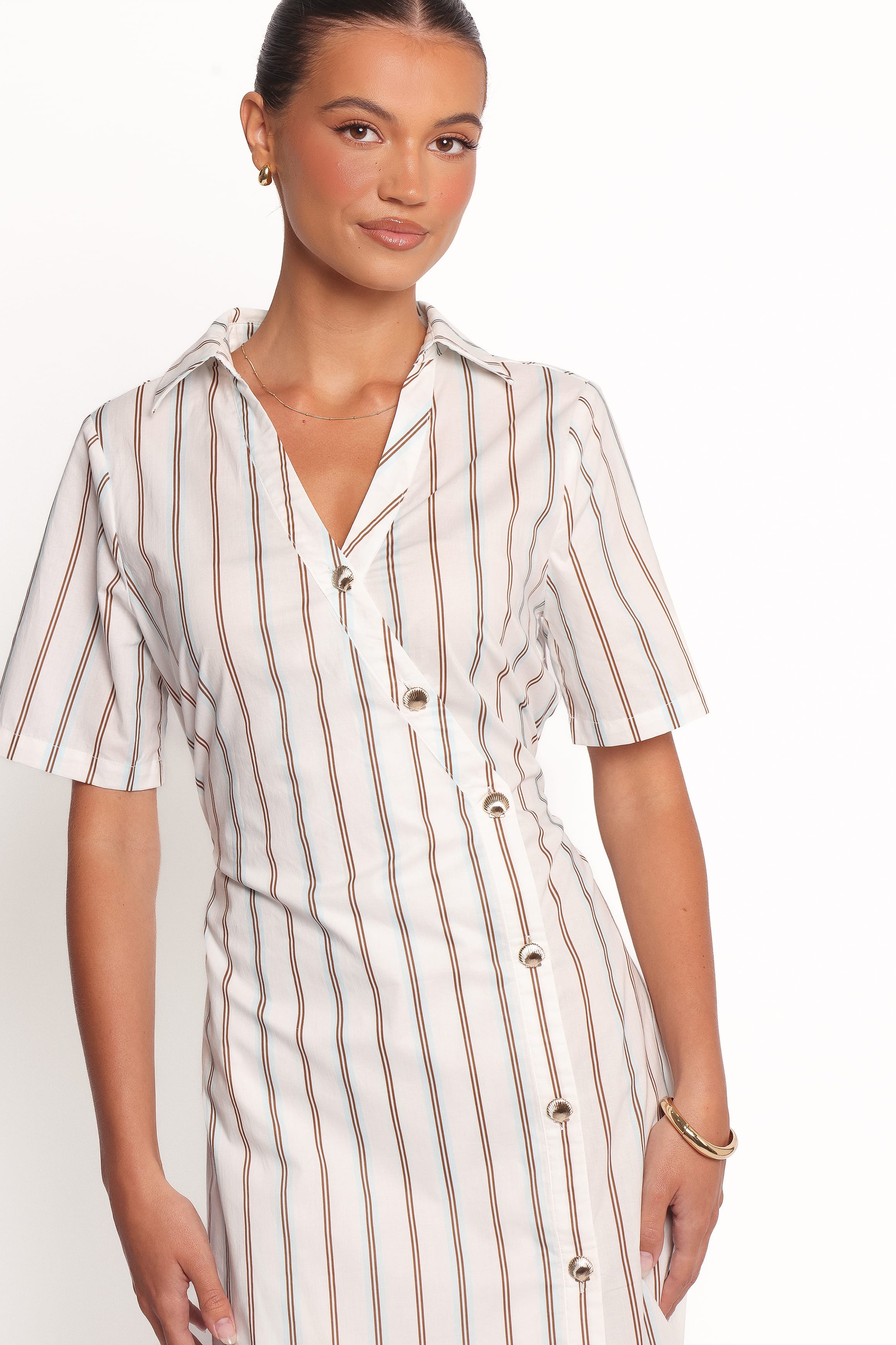DRESSES Hayes Mini Dress - Blue Stripe