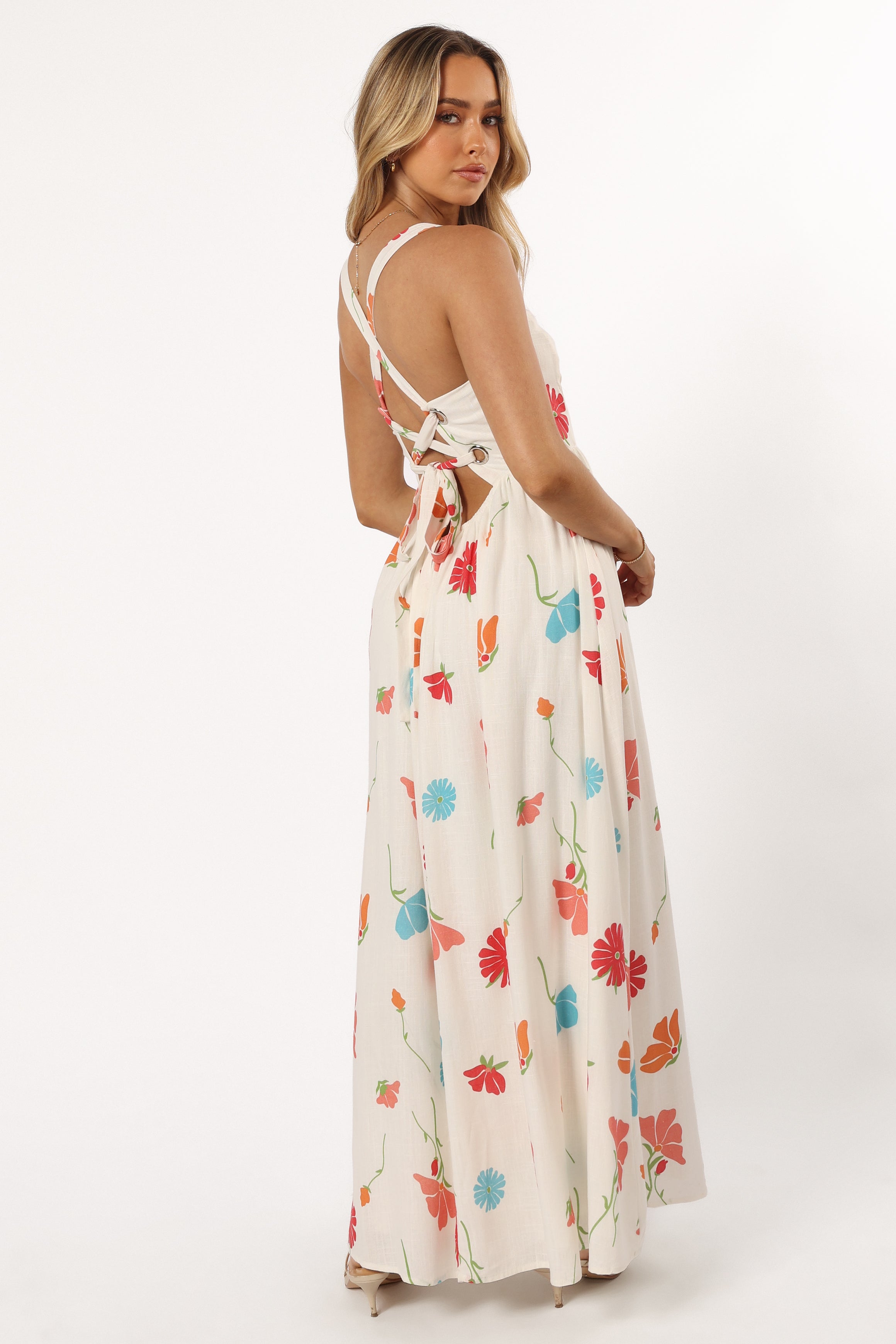 DRESSES @Hazel Maxi Dress - Multi Floral (Hold for 4th July)