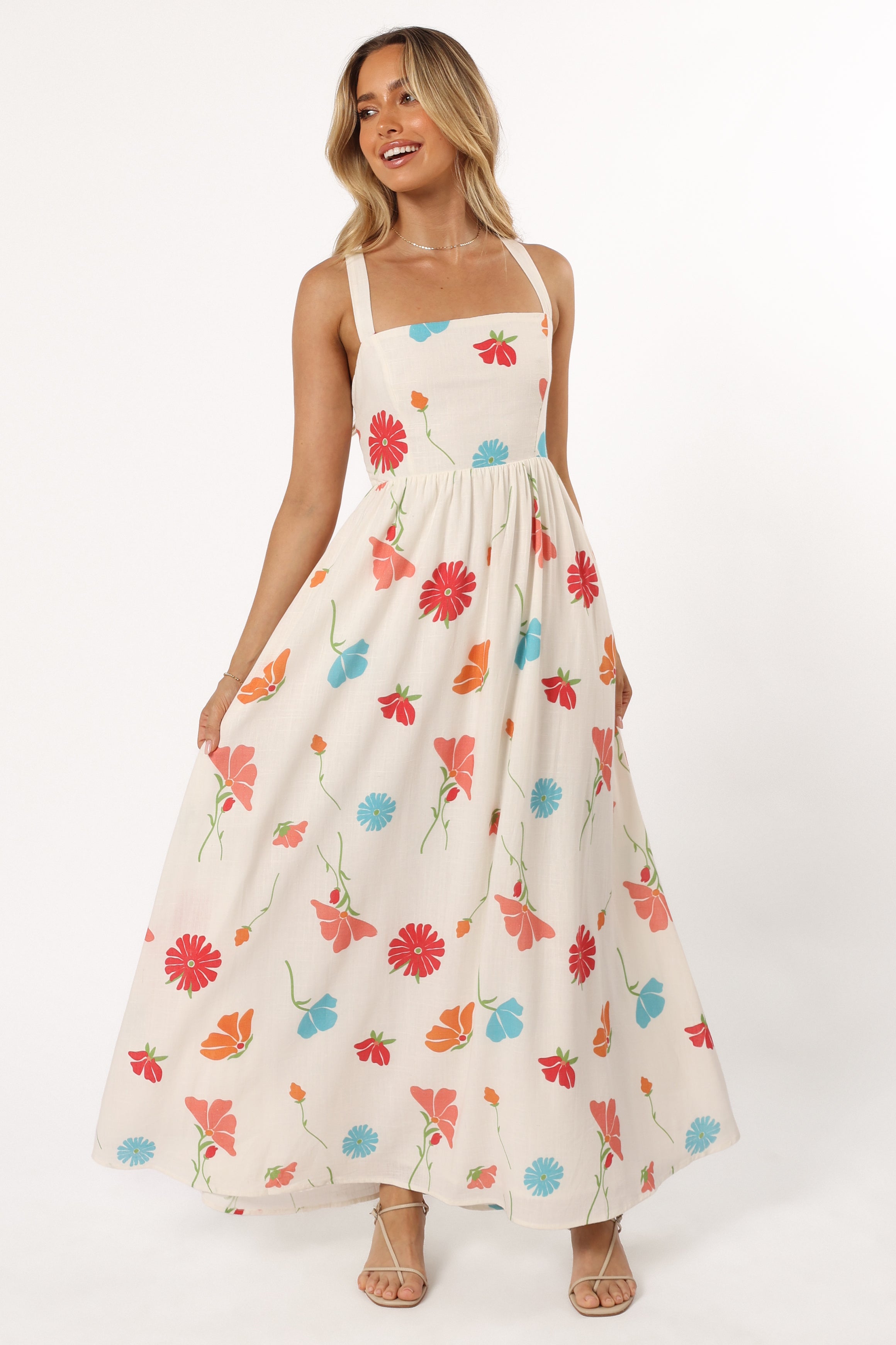 DRESSES @Hazel Maxi Dress - Multi Floral (Hold for 4th July)