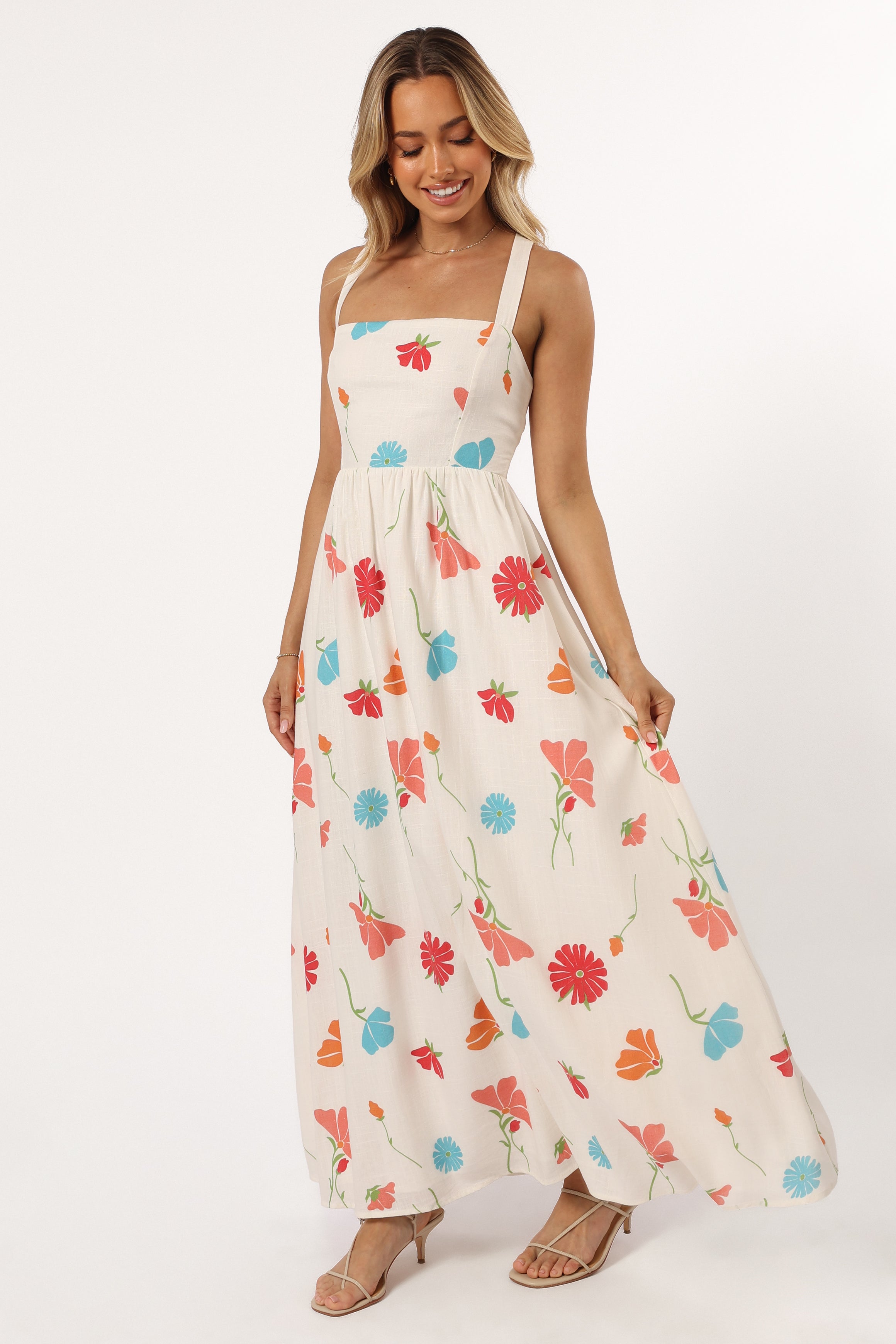 DRESSES @Hazel Maxi Dress - Multi Floral (Hold for 4th July)
