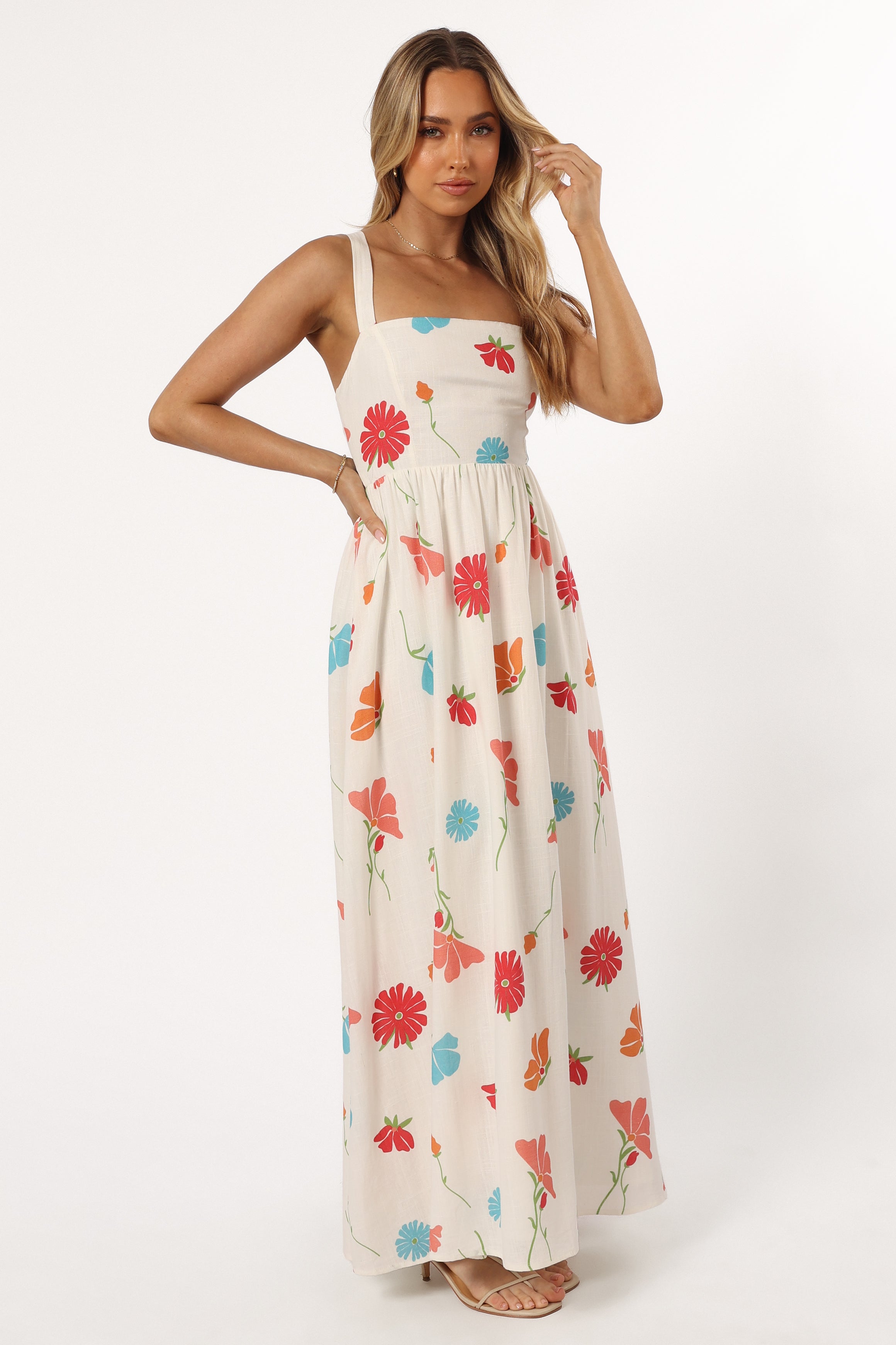 DRESSES @Hazel Maxi Dress - Multi Floral (Hold for 4th July)