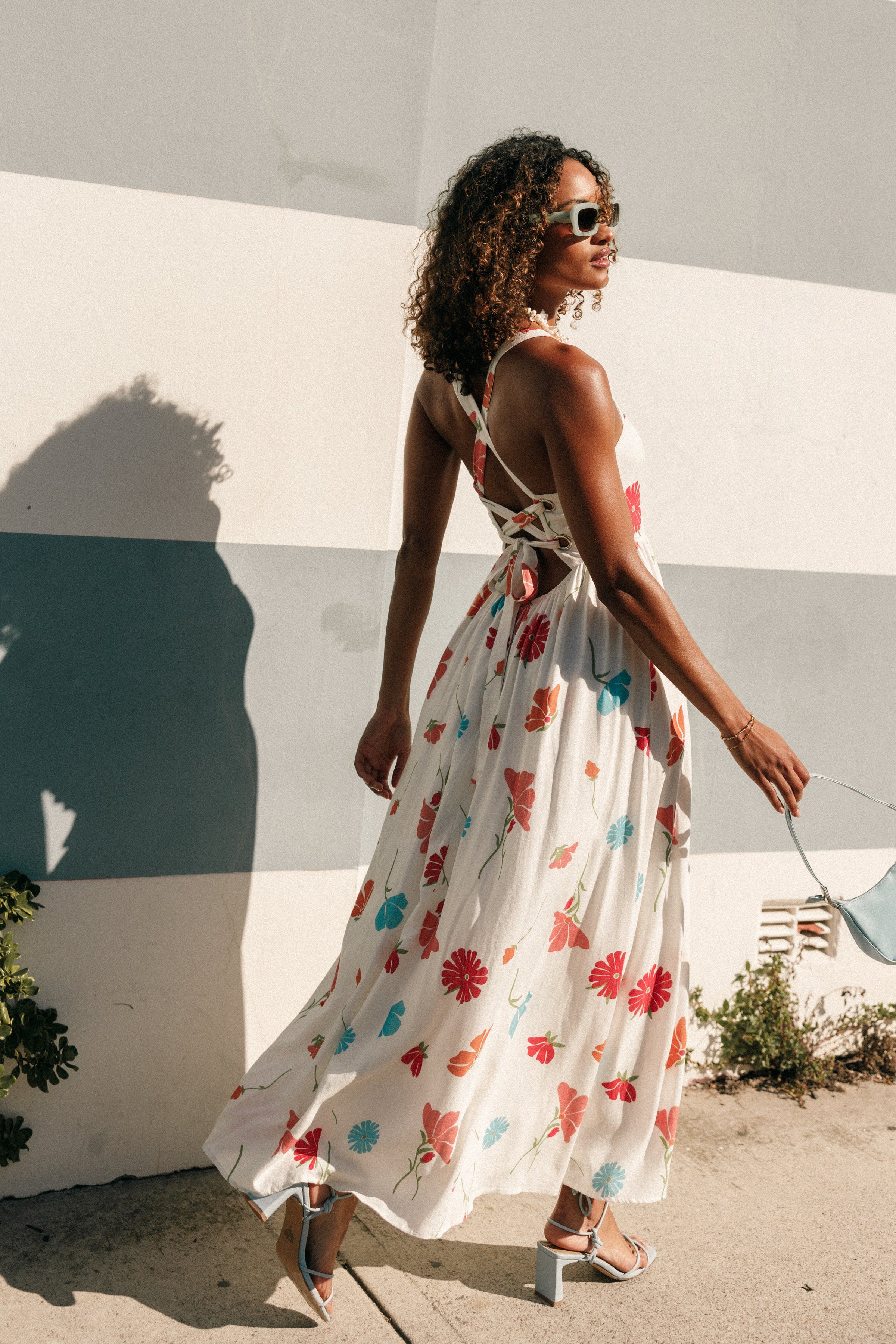 DRESSES @Hazel Maxi Dress - Multi Floral (Hold for 4th July)