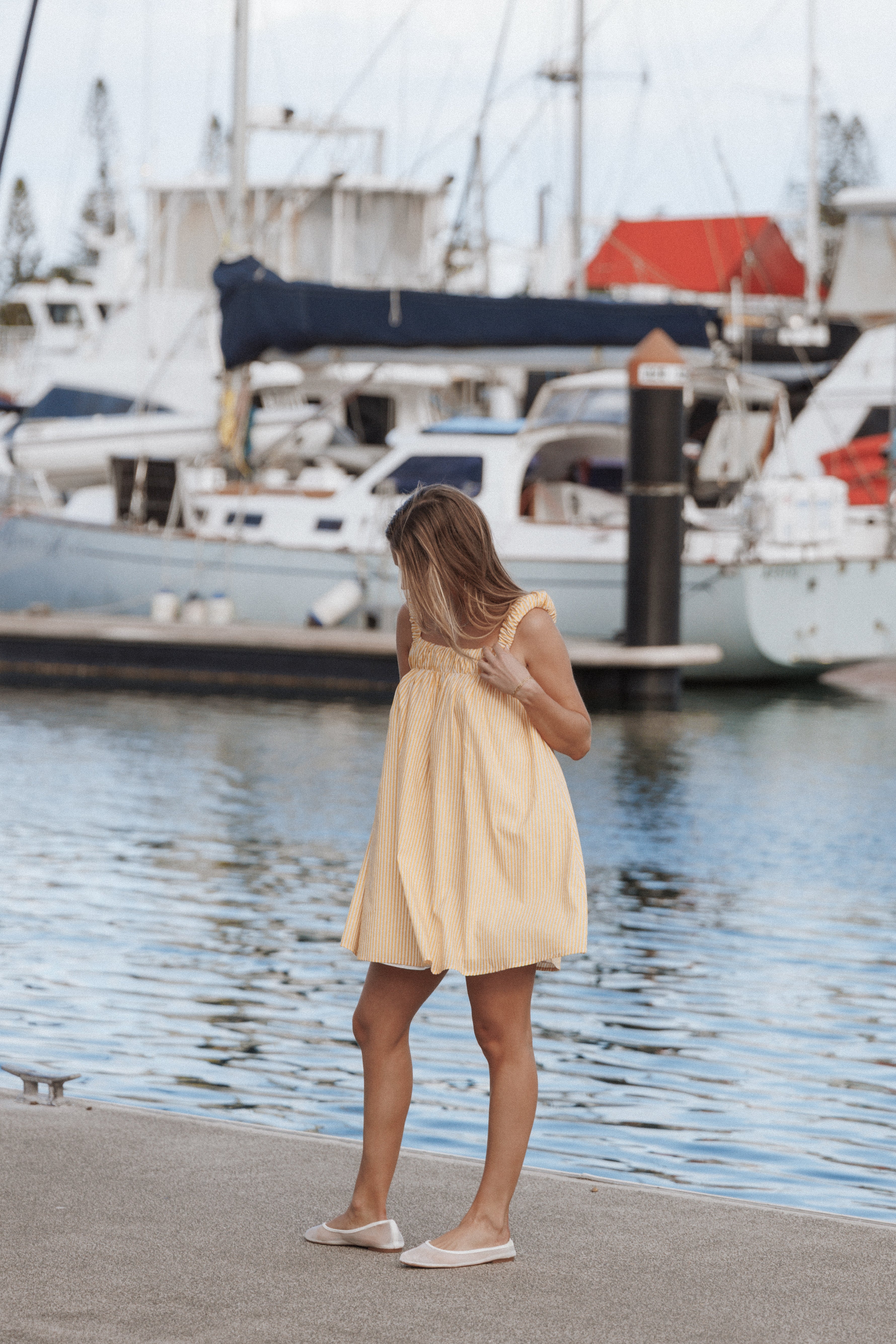 DRESSES Helia Mini Dress - Mango Stripe