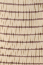 DRESSES @Henry Striped Dress - Cream Mocha (Hold for Cool Beginnings)