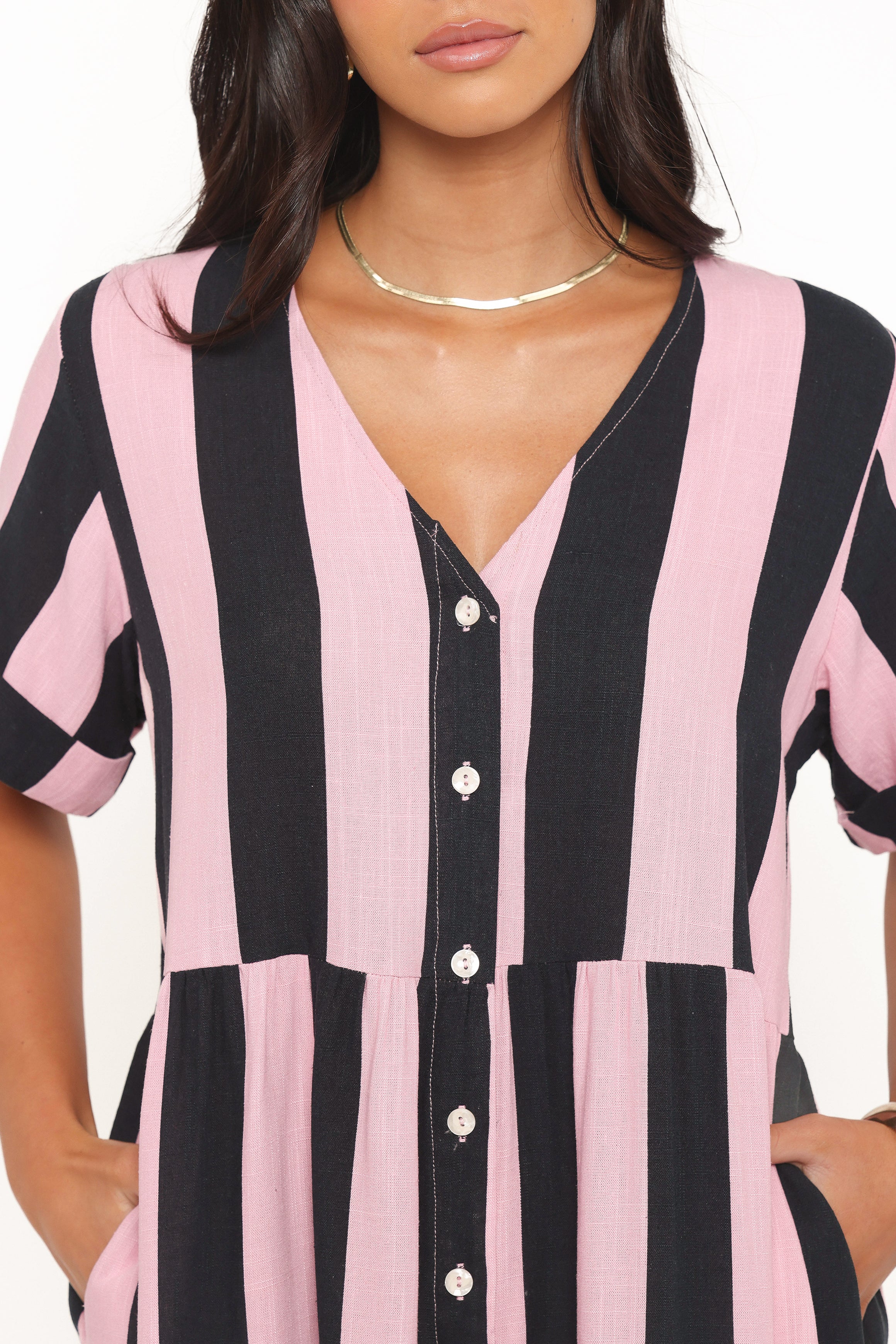 DRESSES Heron Mini Dress - Pink Stripe