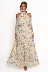 DRESSES Hilary Pleated Maxi Dress - Garden Floral