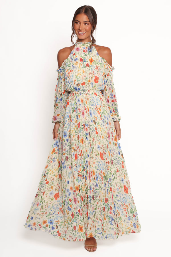 DRESSES Hilary Pleated Maxi Dress - Garden Floral