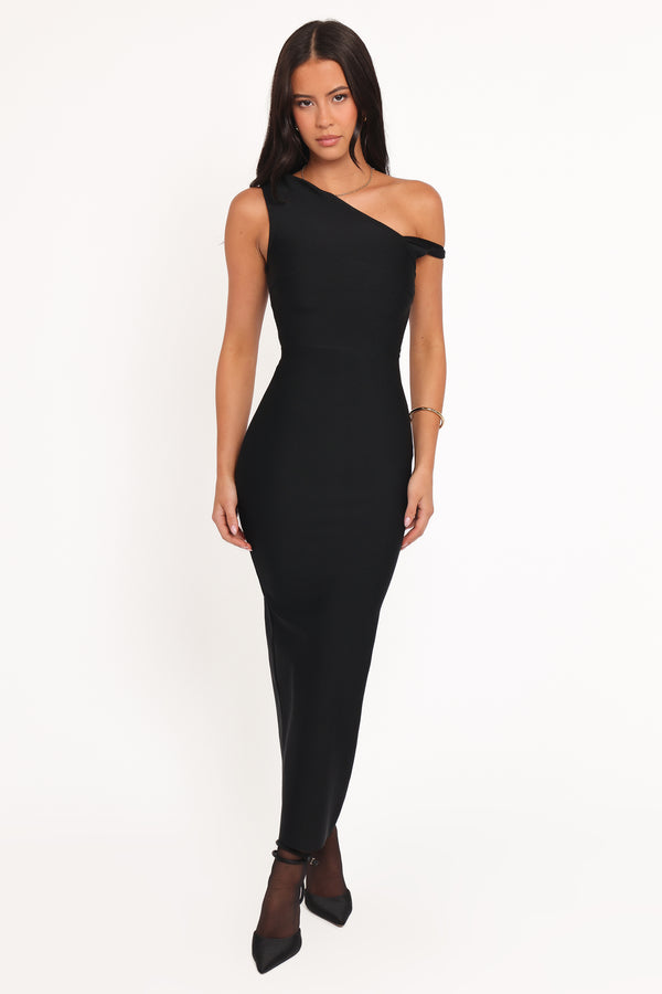 DRESSES Hudson Off Shoulder Midi Dress - Black