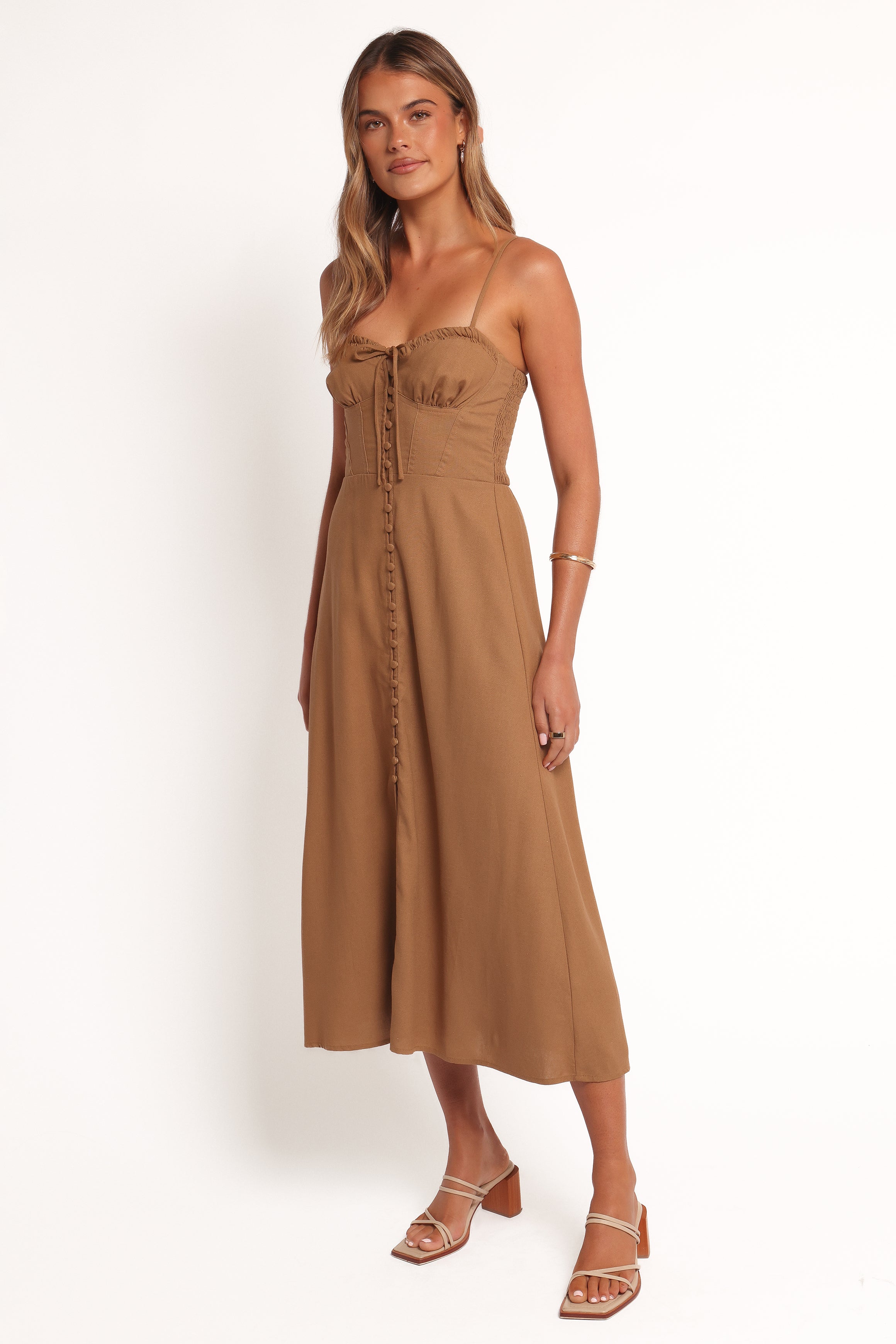 DRESSES Ida Midi Dress - Golden Palm