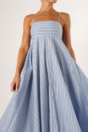 DRESSES @Iggy Maxi Dress - Blue