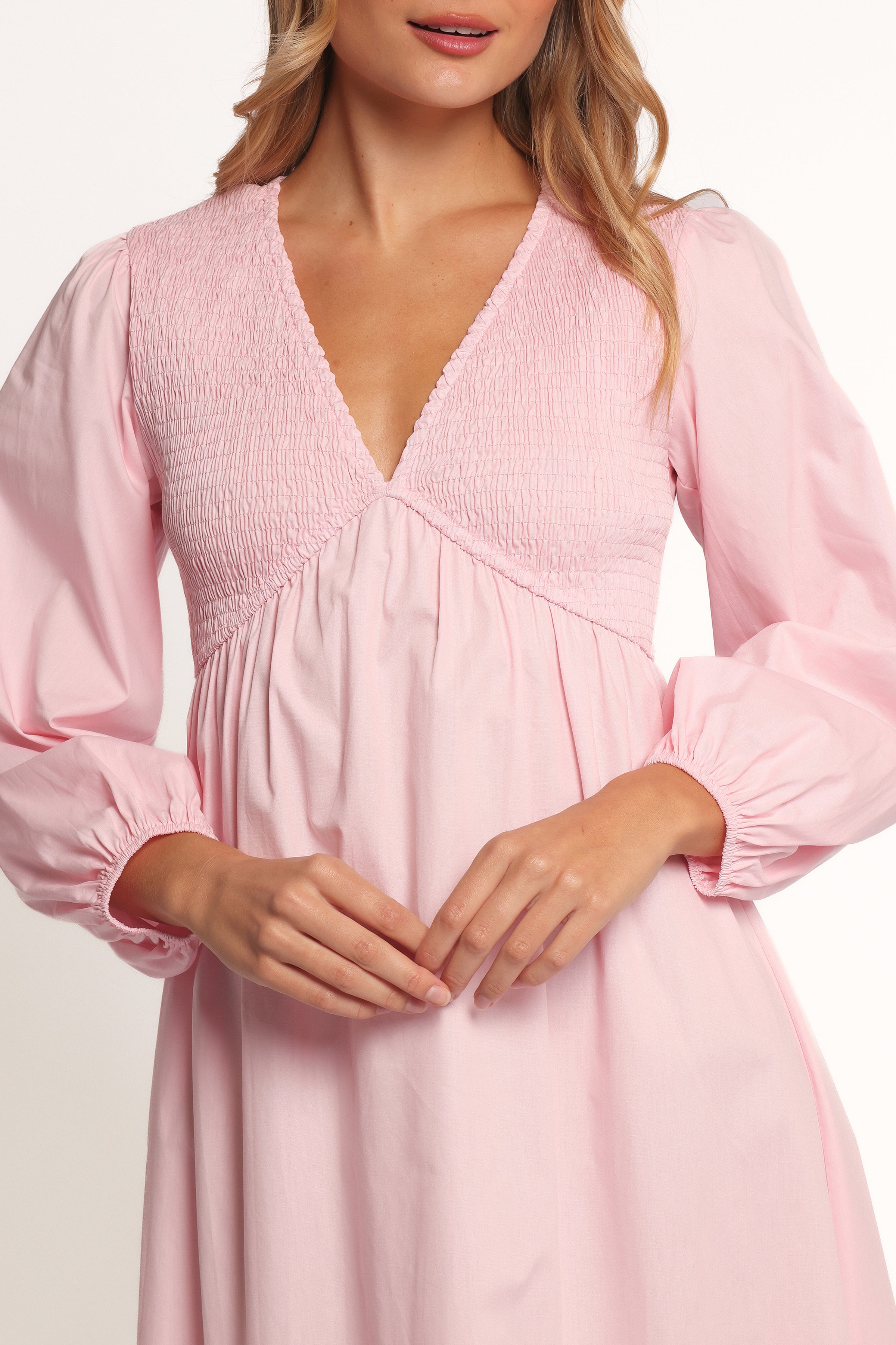 DRESSES Ilyana Long Sleeve Maxi Dress - Pink