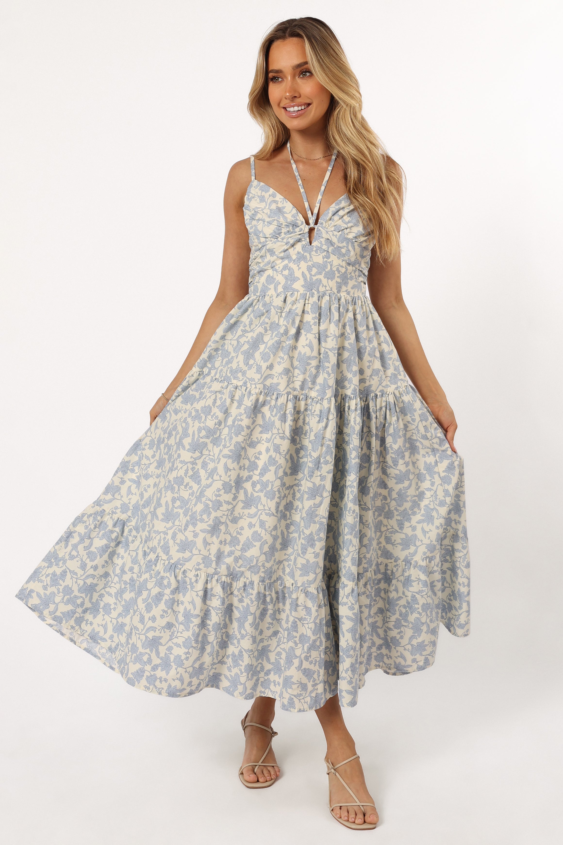 DRESSES @Indy Midi Dress - Blue