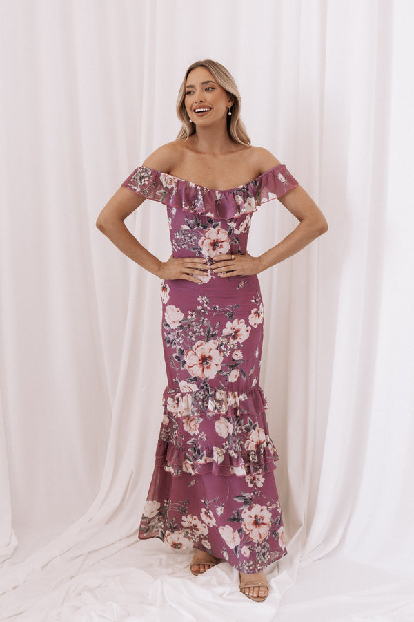DRESSES Irelynn Maxi Dress - Dark Rose Floral
