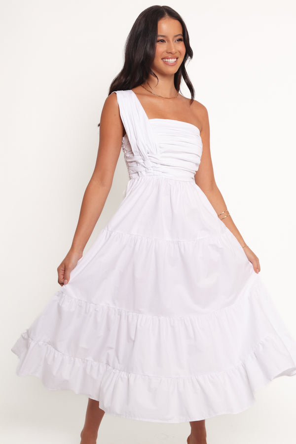 DRESSES Isabela Midi Dress - White