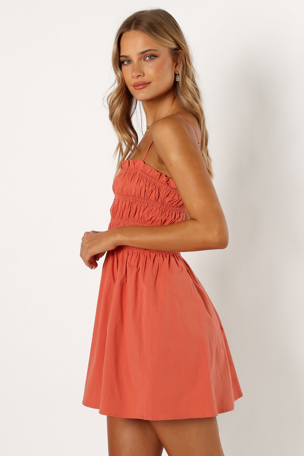 DRESSES @Jaden Mini Dress - Apricot