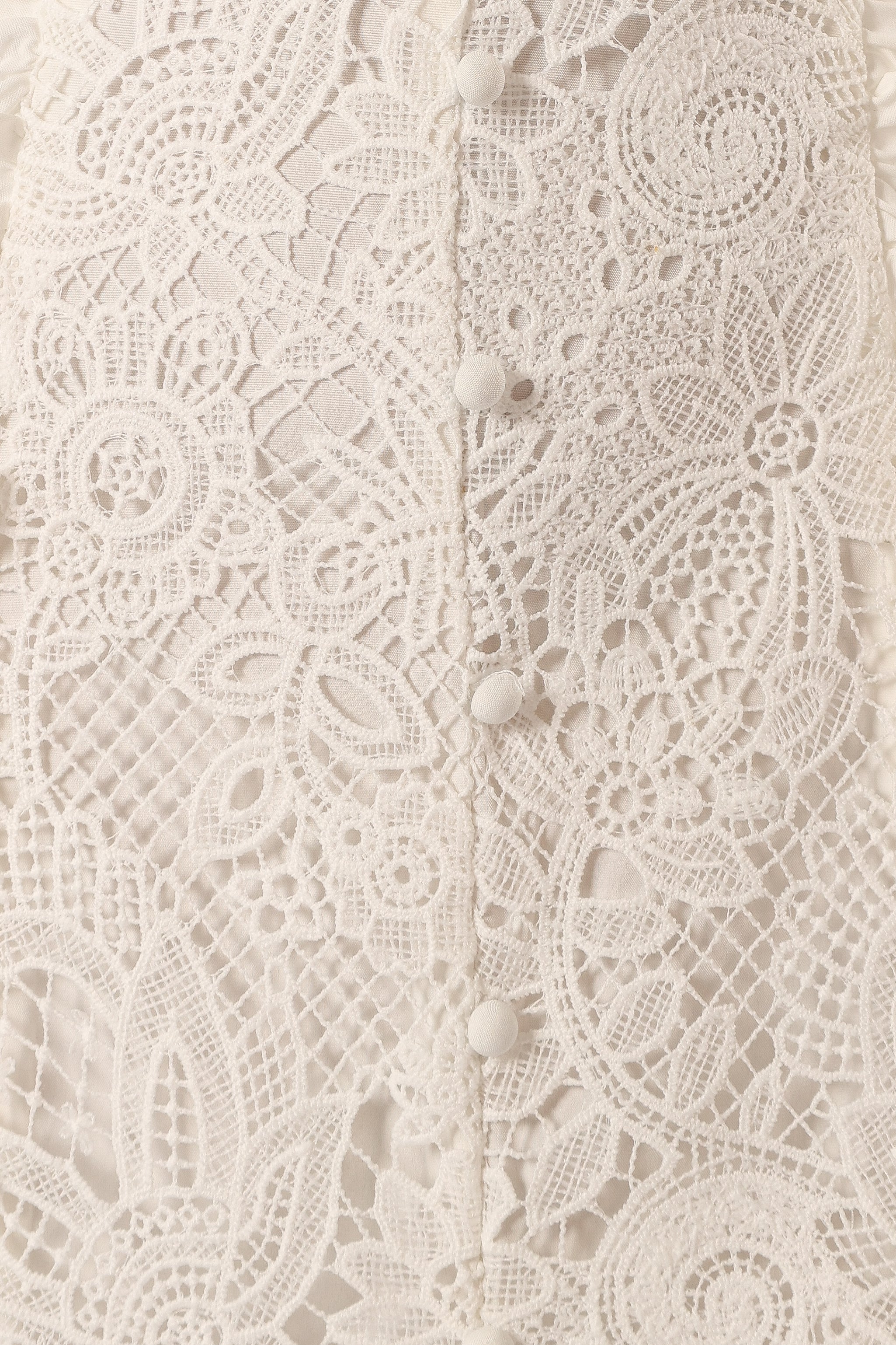 DRESSES @Jagger Midi Lace Dress - White