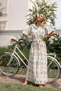 DRESSES James Button Through Maxi Dress - Flower Market
