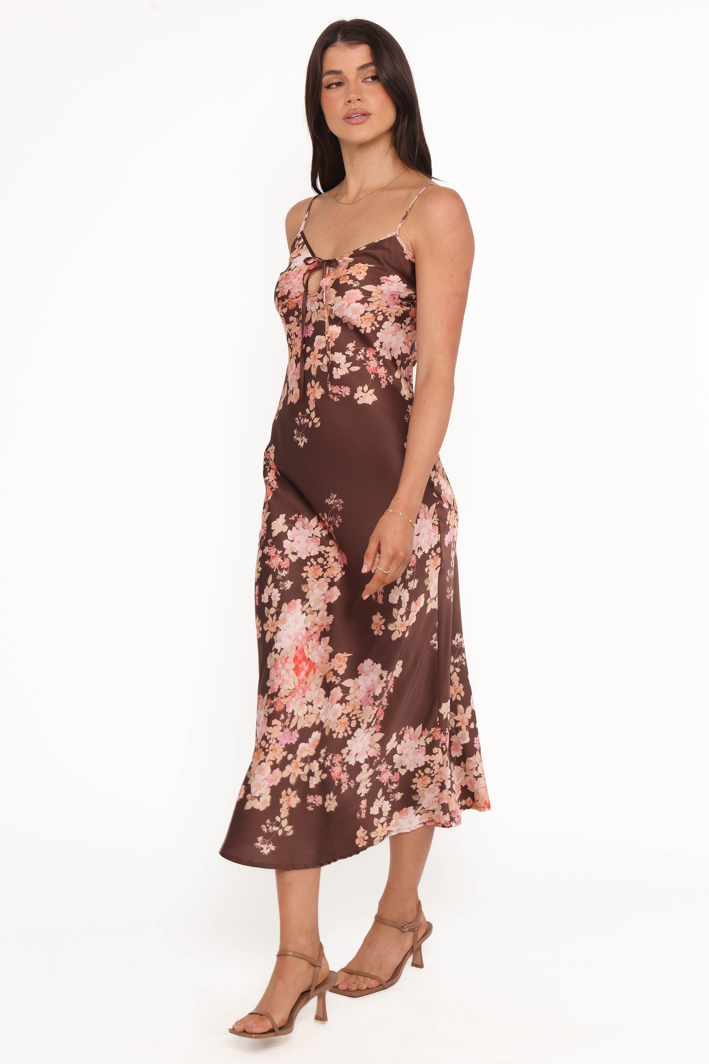 DRESSES Jamila Midi Dress - Brown Floral