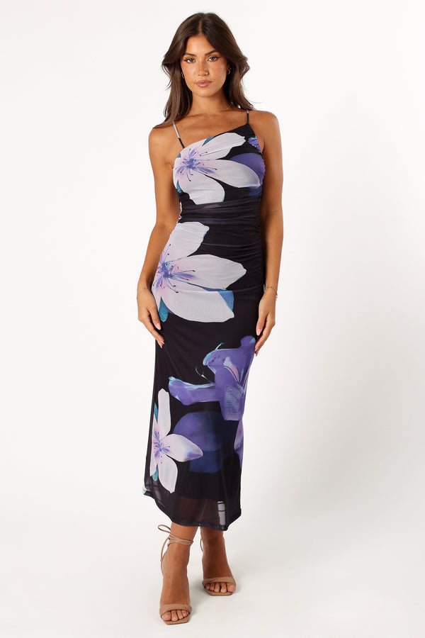 DRESSES @Jasmine Maxi Dress - Black Floral