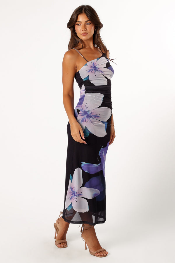 DRESSES @Jasmine Maxi Dress - Black Floral