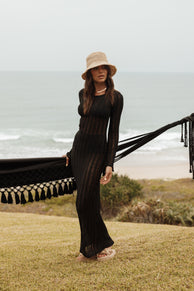 DRESSES Jaye Long Sleeve Maxi Dress - Black