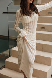 DRESSES Jaye Long Sleeve Maxi Dress - Cream