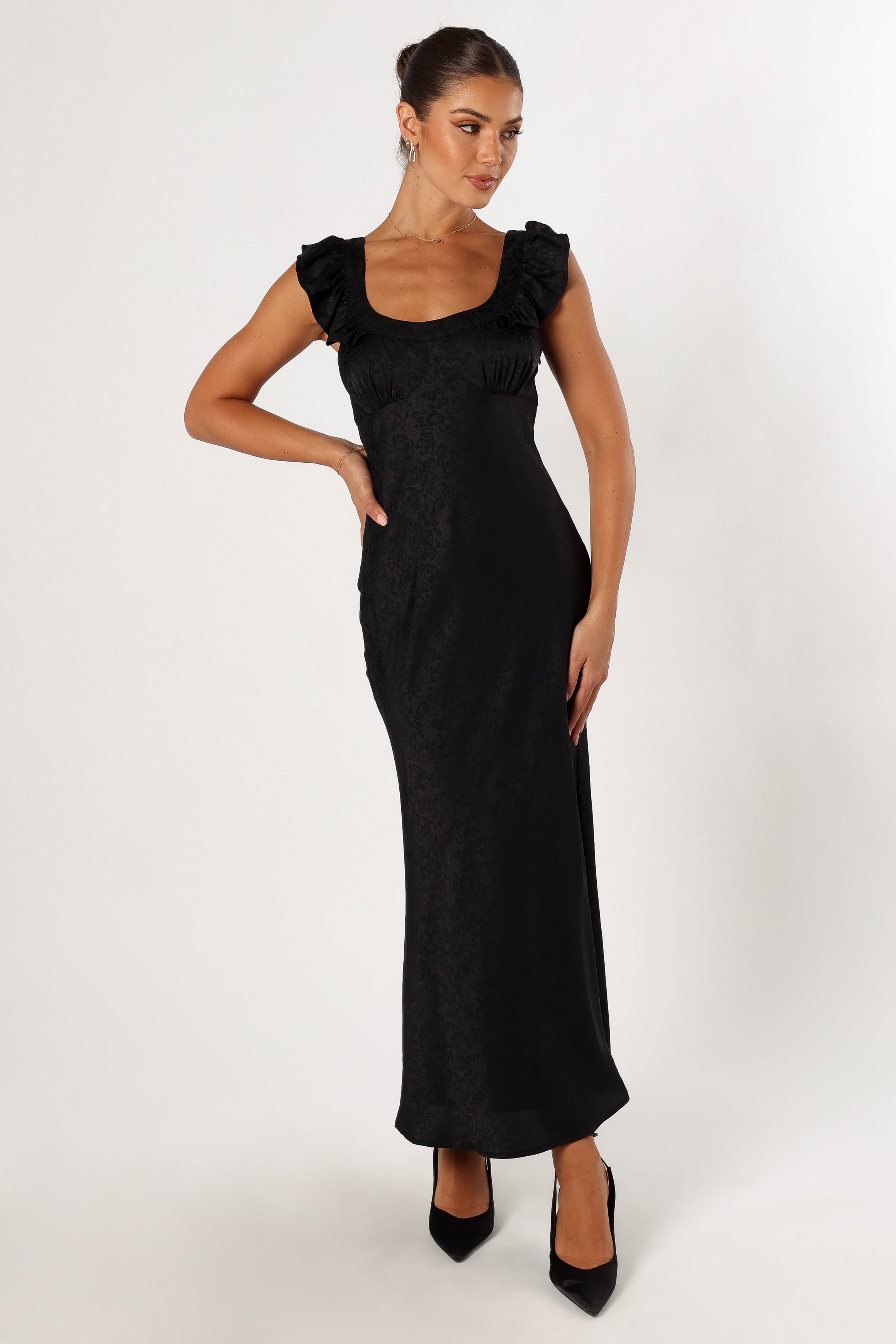DRESSES @Jayla Midi Dress - Black